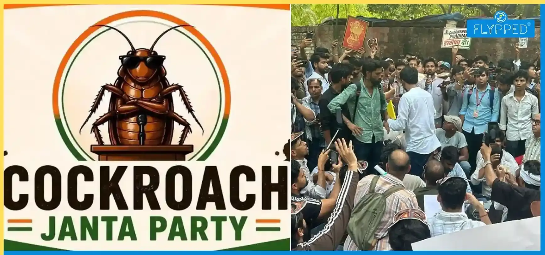 Cockroach Janta Party Protest in Hindi: CJP का प्रदर्शन शुरू, जंतर-मंतर पर जुटी भीड़